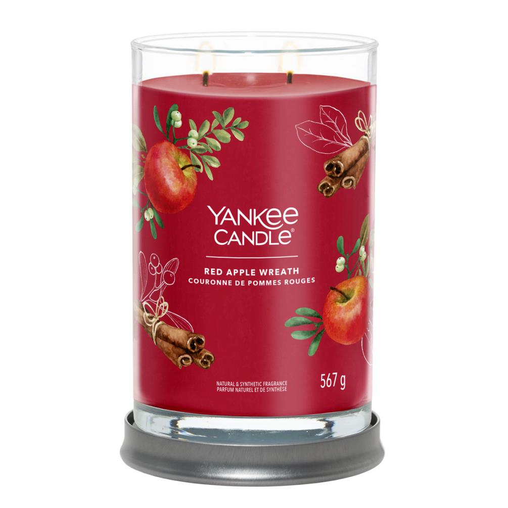 Yankee Candle Red Apple Wreath Large Tumbler Jar Extra Image 1